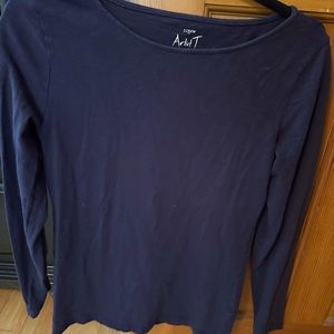 J Crew Artist T, Long sleeve, Navy size small